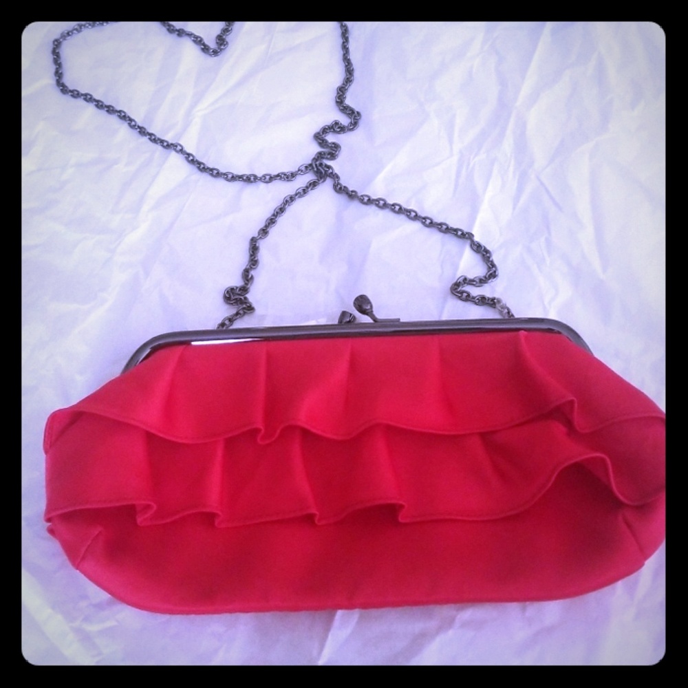 New without tags! Beautiful Satin crossbody clutch